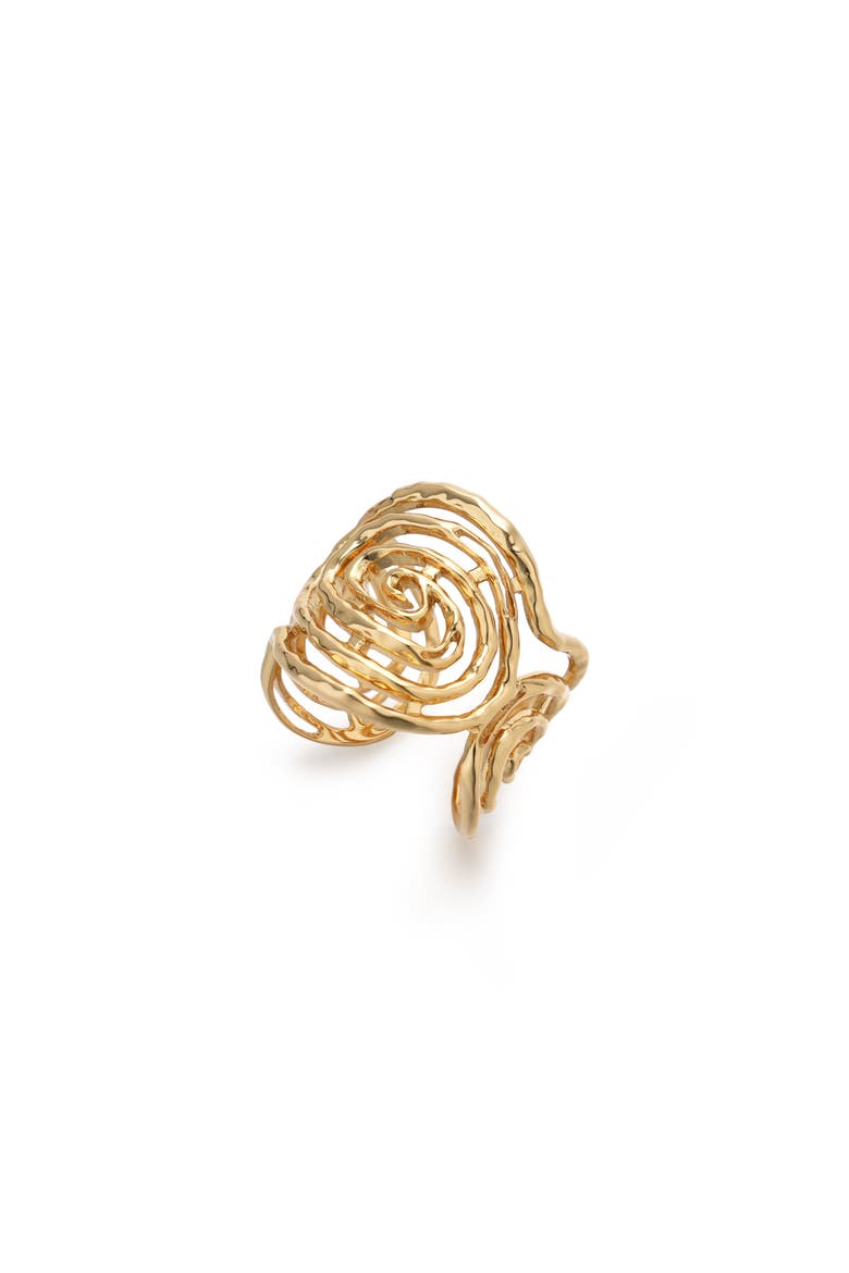 Eternal Spiral Small Ring, Main, color, Gold