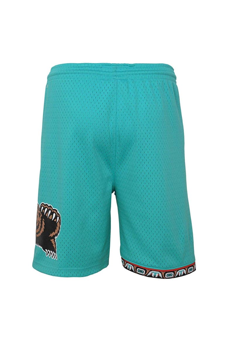Youth Mitchell & Ness Turquoise Vancouver Grizzlies Hardwood Classics Swingman Shorts, Alternate, color, Turquoise