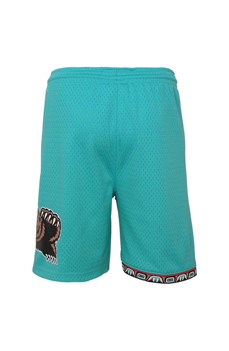 Mitchell & Ness Youth Mitchell & Ness Turquoise Vancouver Grizzlies Hardwood Classics Swingman Shorts, Alternate, color, Turquoise