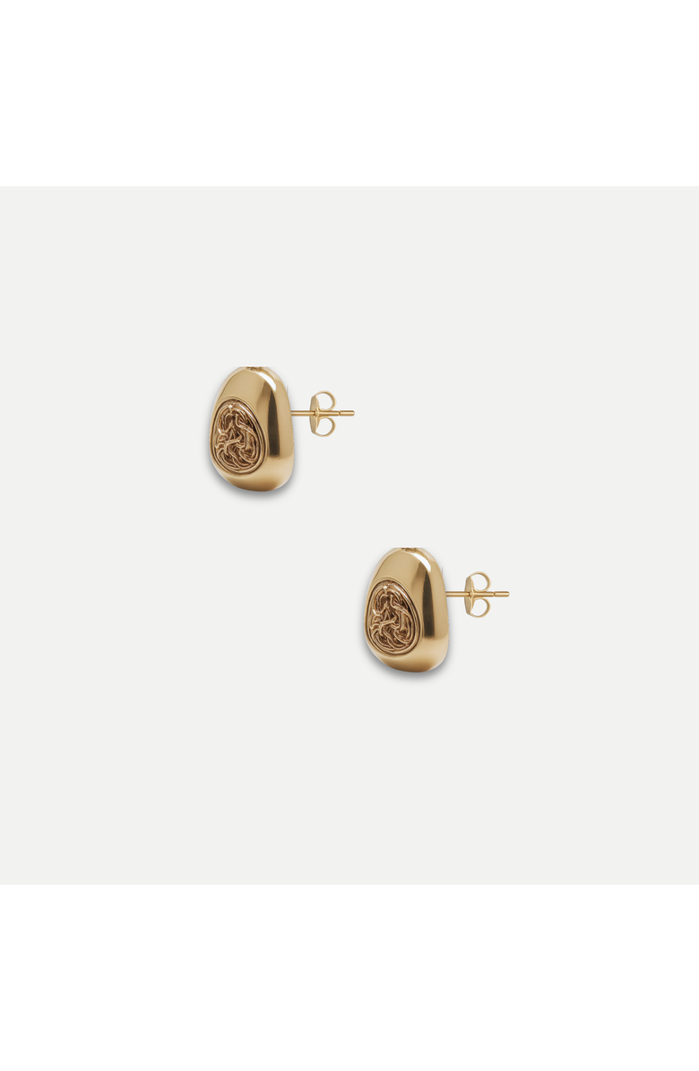 Daniela Millan Jewelry Halo Earrings, Alternate, color, Gold
