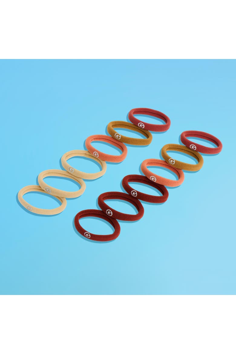 Any Fit Hair Bands, Damage Free Hair Ties Made with Seamless Microfiber Elastics, Alternate, color, Brown