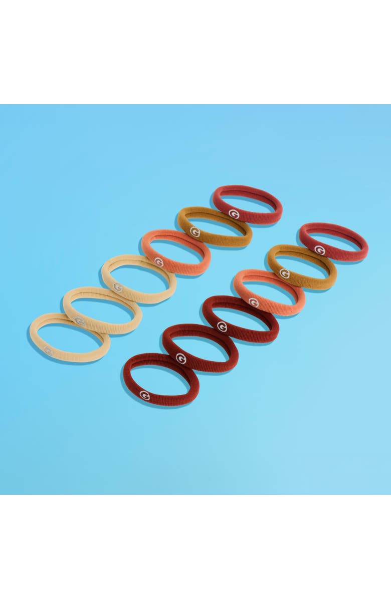 Gimme Beauty Any Fit Hair Bands, Damage Free Hair Ties Made with Seamless Microfiber Elastics, Alternate, color, Brown