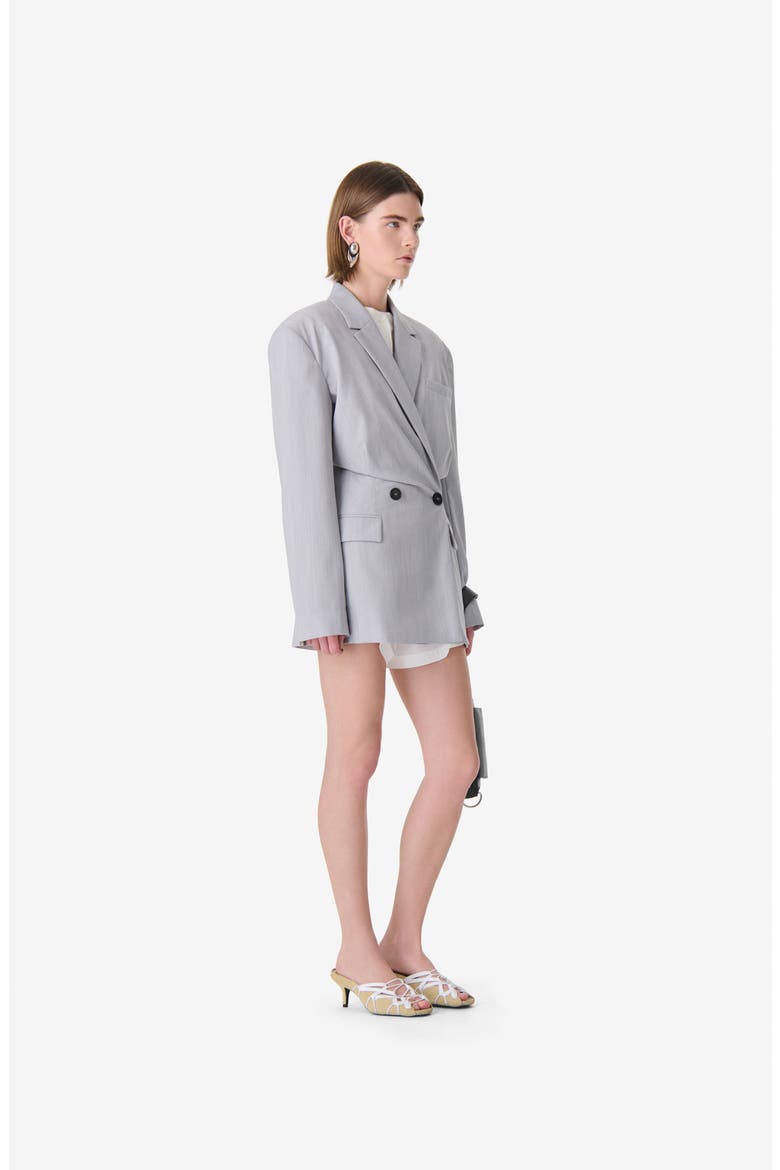 Sunrise Double-Breasted Blazer, Alternate, color, Steel Jersey