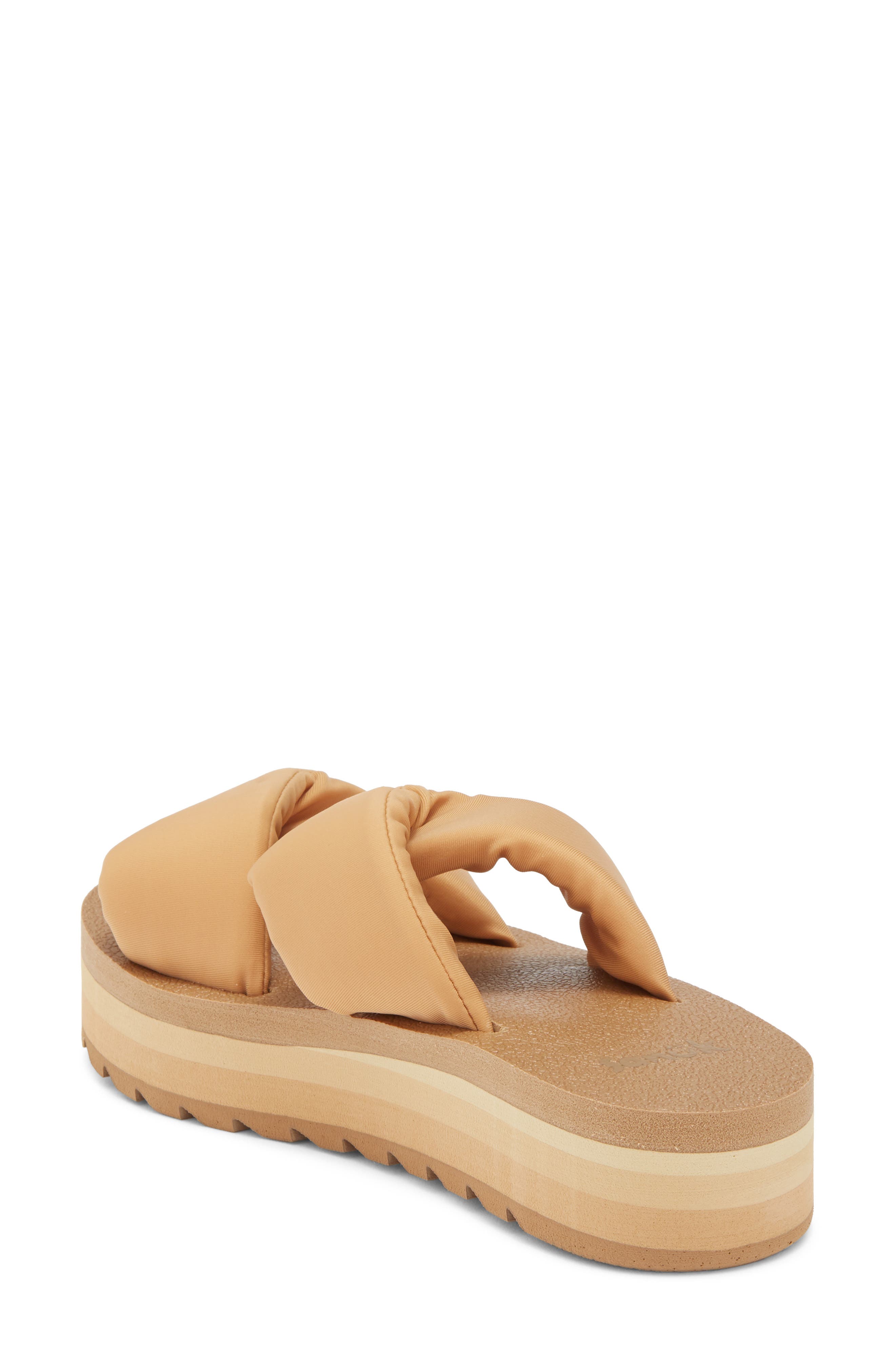 Yoga Twist 'N Slide Sandal, Alternate, color, TAN