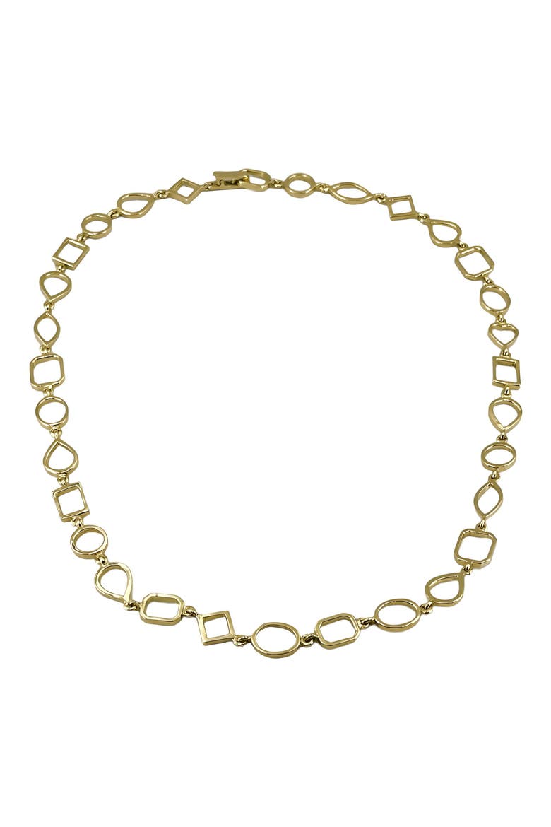 Mixed Chain Necklace, Main, color, 14K YELLOW GOLD