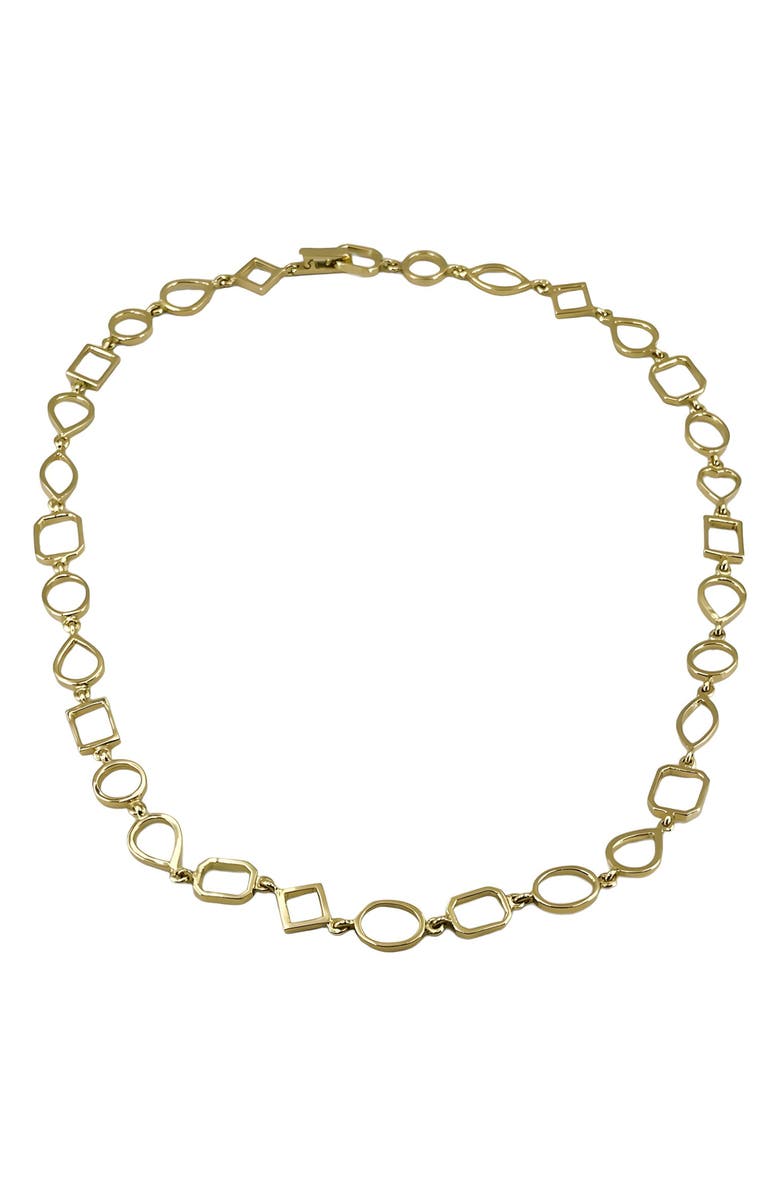 Leslie Paige Mixed Chain Necklace, Main, color, 14K Yellow Gold