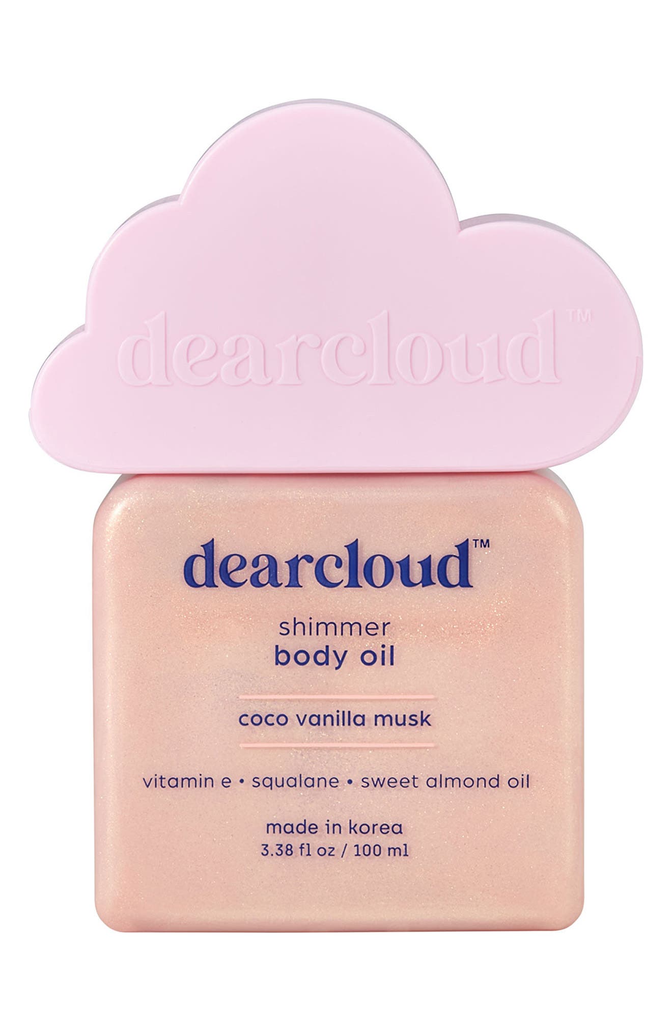 dearcloud Shimmer Body Oil - Coco Vanilla Musk
