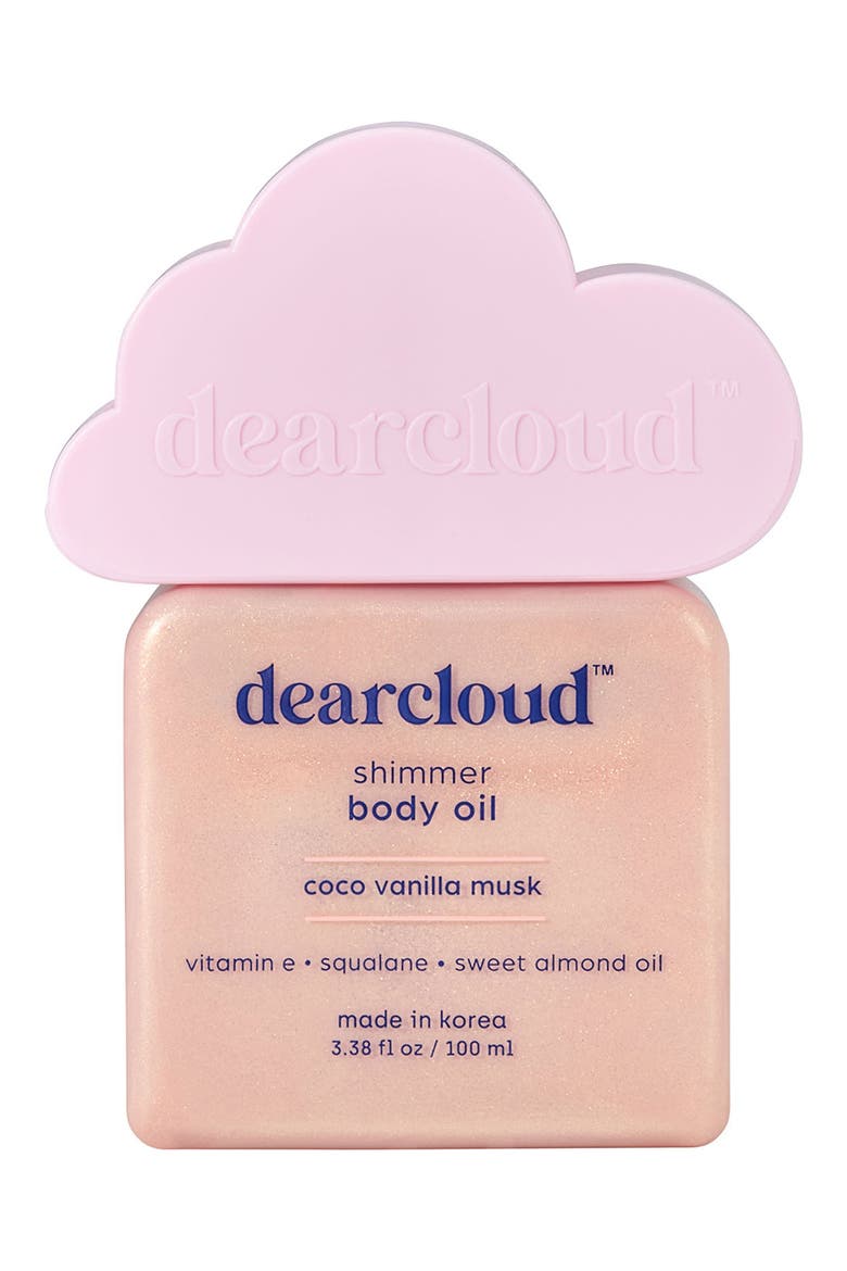 Shimmer Body Oil - Coco Vanilla Musk, Main, color, PASTEL PINK