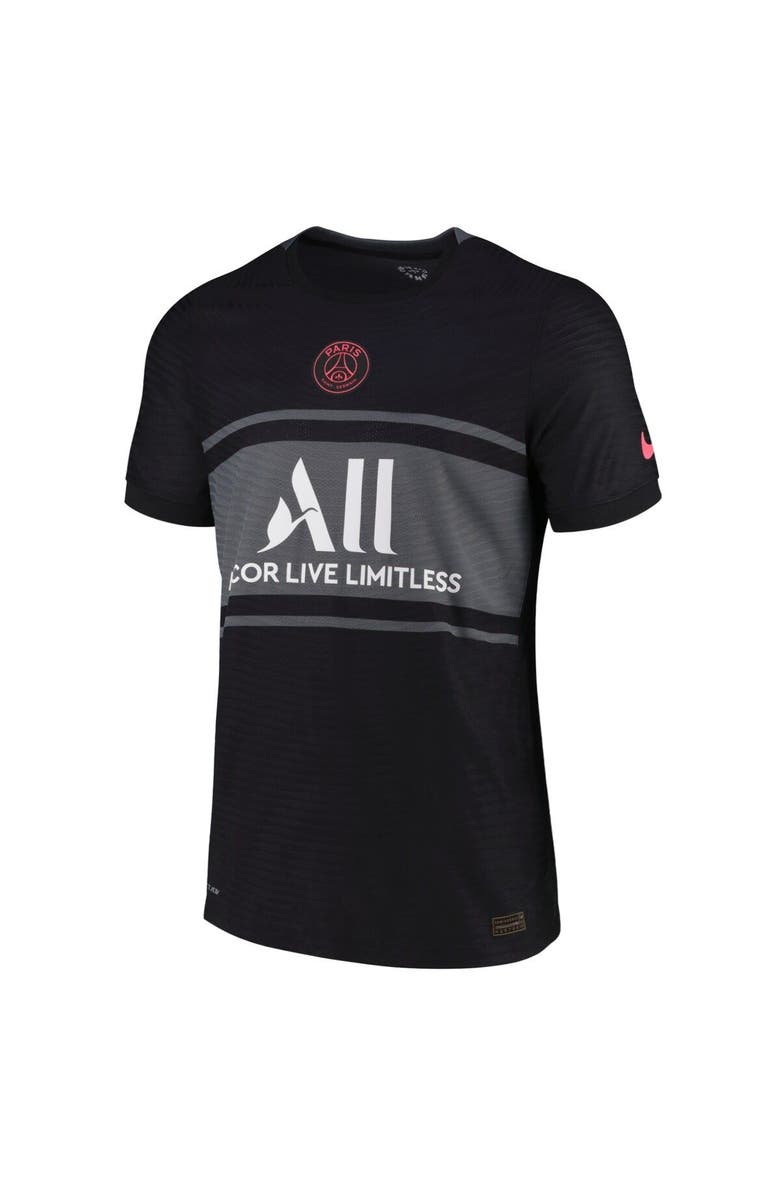 Nike Men's Nike Black Paris Saint-Germain 2021/22 Third Vapor Match Authentic Jersey, Alternate, color, 