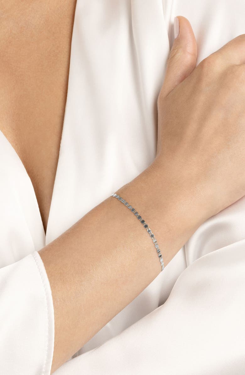 HAWLEY ST 14K Gold Flat Link Valentino Chain Bracelet, Alternate, color, 