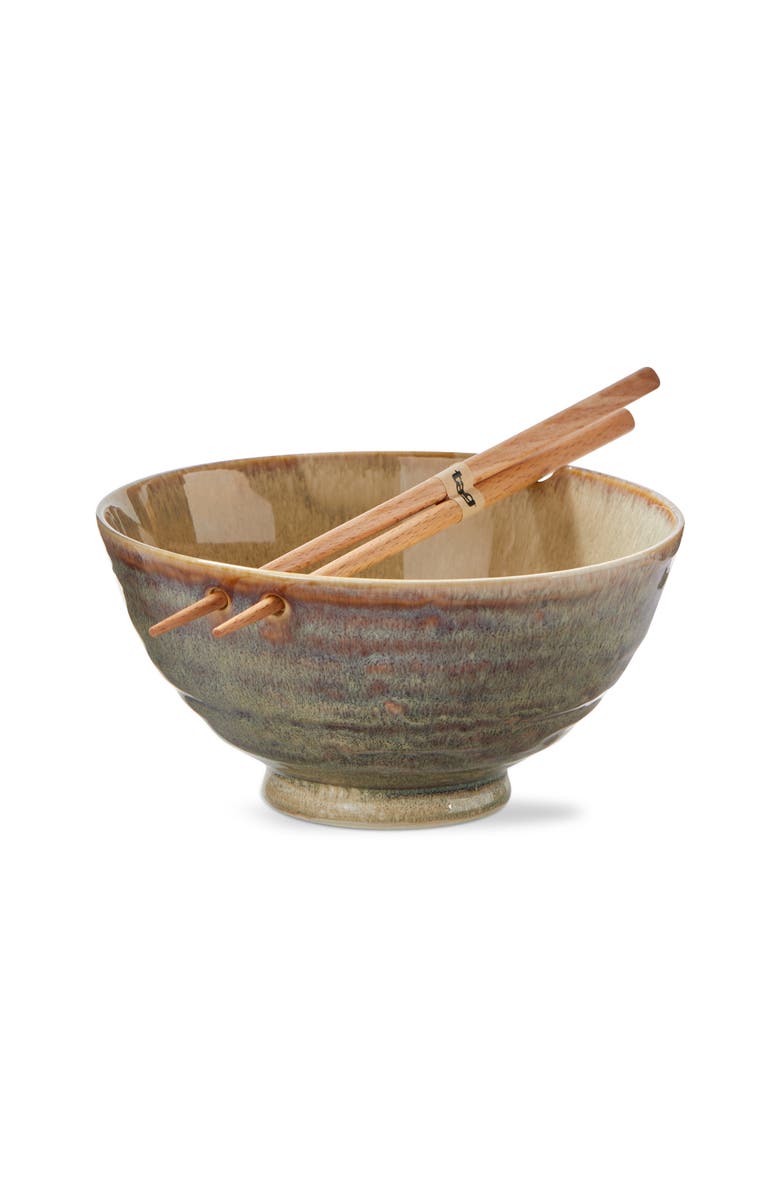 tag Akira Noodle Bowl S/2 Taupe Taupe Stoneware Everyday, Main, color, Brown