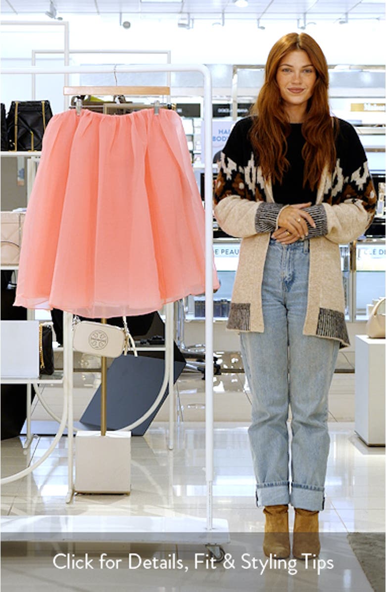 Charlie Strapless Textured Organza Minidress, sales video thumbnail