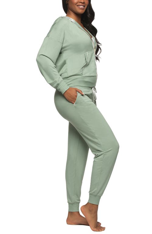 Felina Aria Full Zip Hoodie & Joggers Set In Green