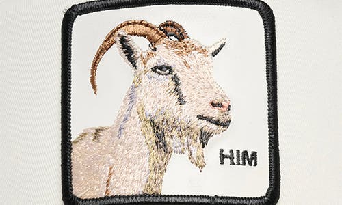 Goorin Bros . The Suede Goat Patch Snapback Trucker Hat In Tan