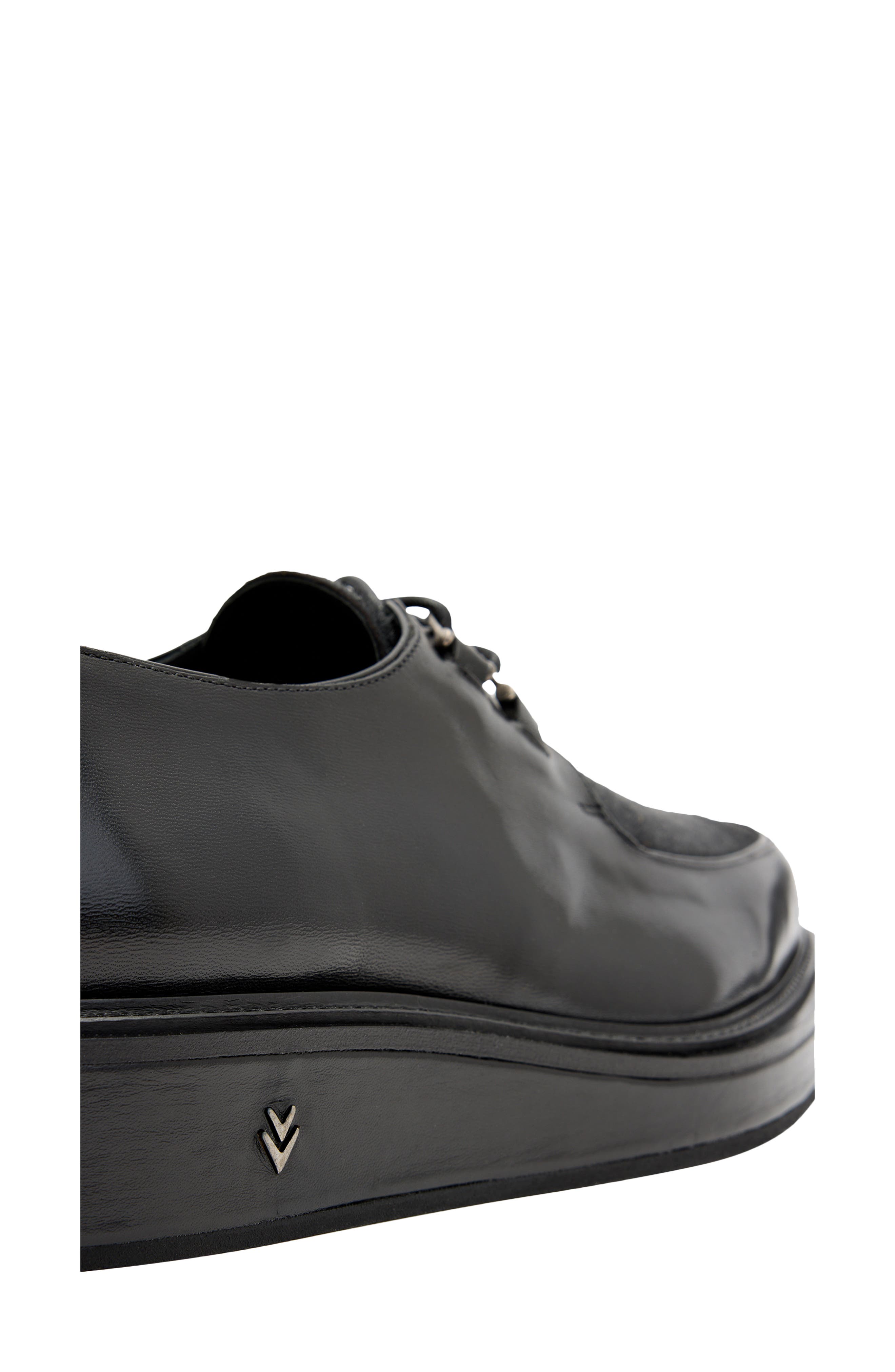 John Varvatos Von Genuine Shearling Creeper Derby, Alternate, color, Black