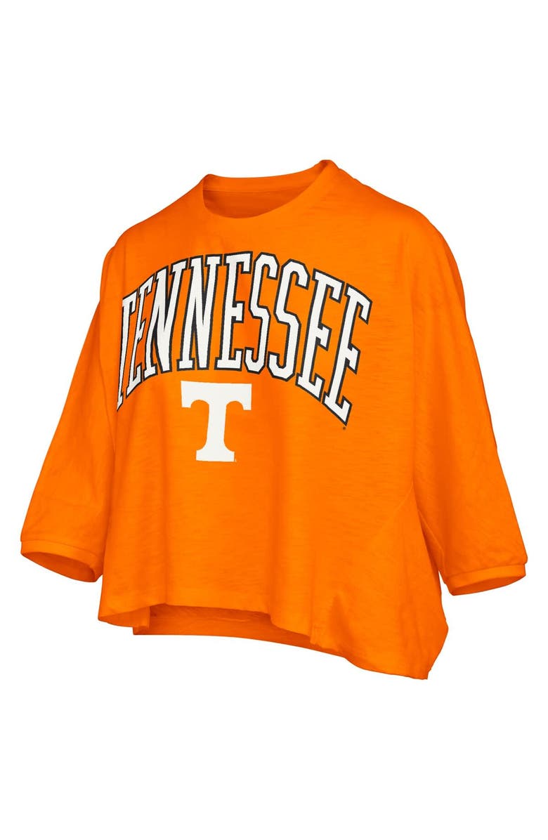 PRESSBOX Women's Pressbox  Tennessee Orange Tennessee Volunteers Midi Arch Over Logo Oversized T-Shirt, Alternate, color, 