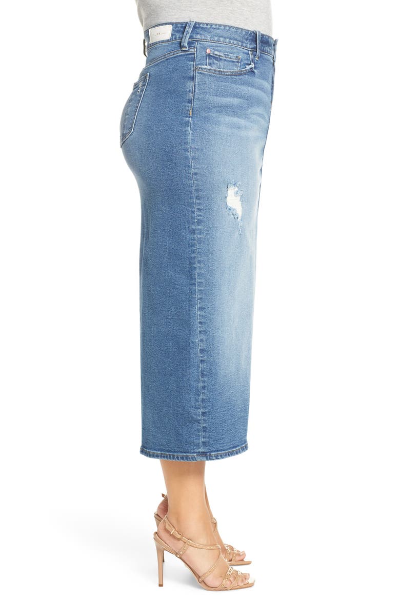 Long Denim Skirt, Alternate, color, JACKIE