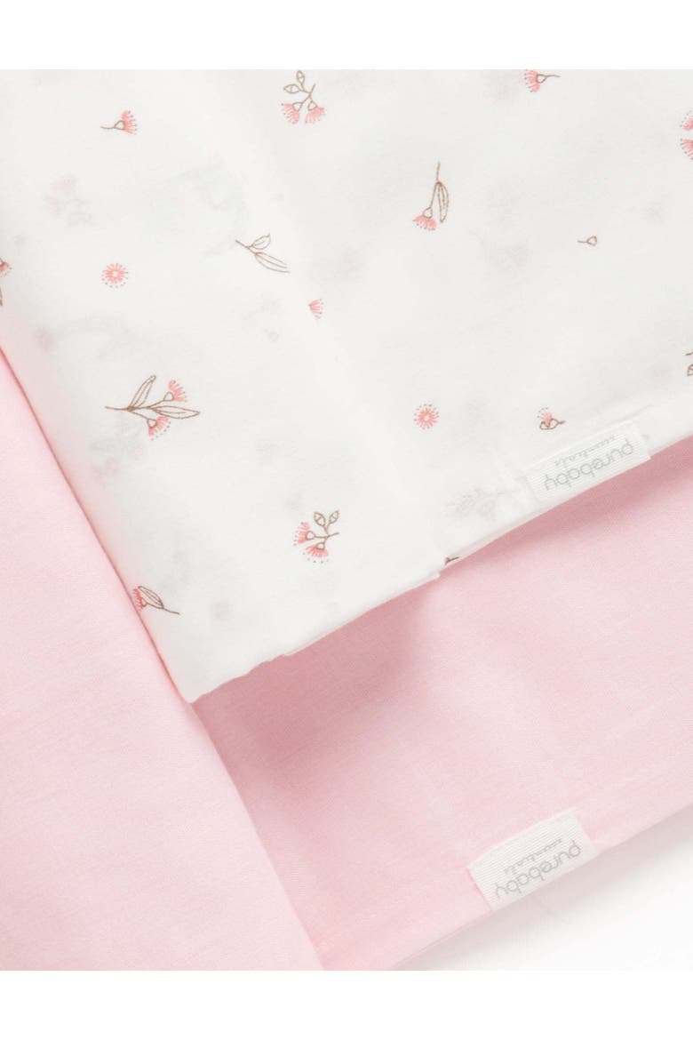 Muslin Wrap 2 Pack, Alternate, color, Pale Pink Blossom
