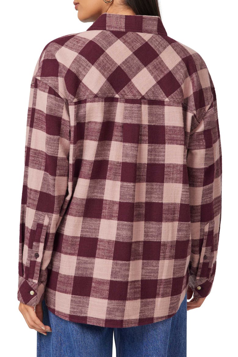 Oversized Flannel Shirt, Alternate, color, WINETASTING BUFFALO CHECK