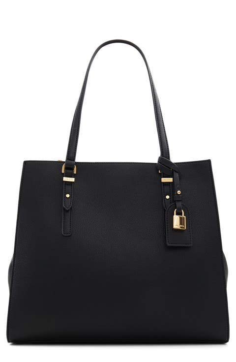 Feacan Faux Leather Tote