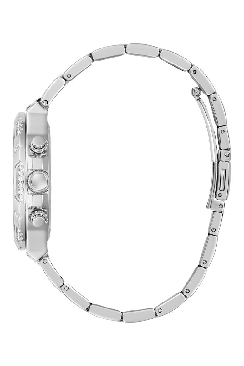 Silvertone Multifunction Bracelet Watch, 38mm, Alternate, color, OMBRE
