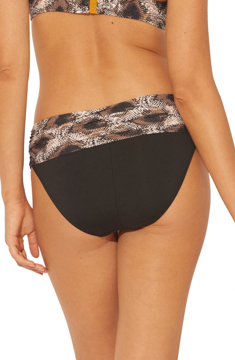 BLEU by Rod Beattie Skin Games Sarong Hipster Bikini Bottoms, Alternate, color, 