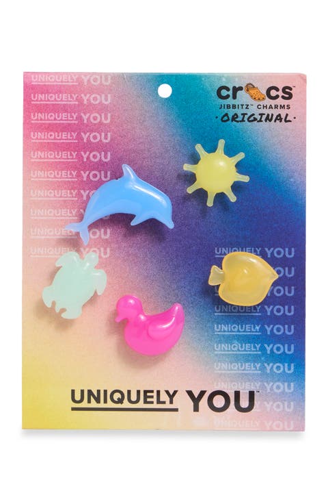 Kids' Assorted 5-Pack Summer Shapes CROCS Shoe Charms