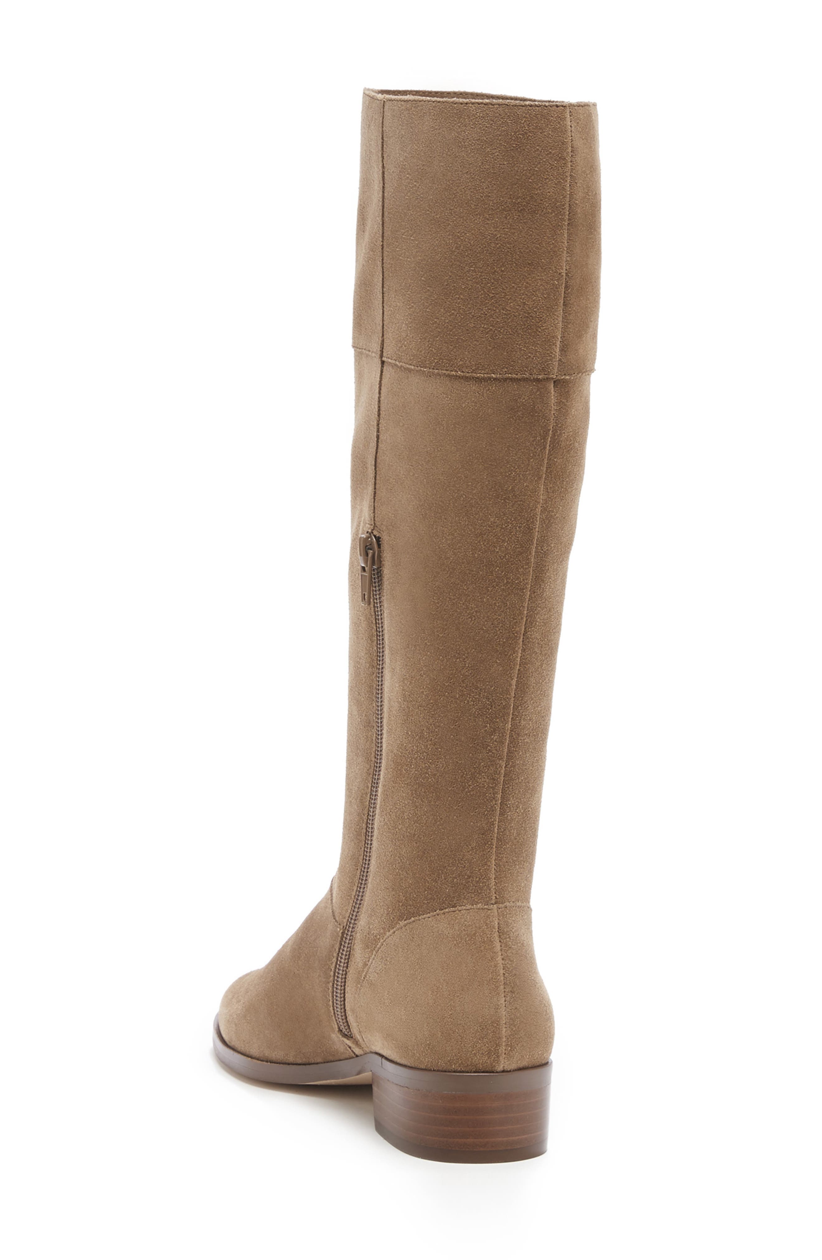 Carlie Knee High Boot, Alternate, color, HONEY SUEDE