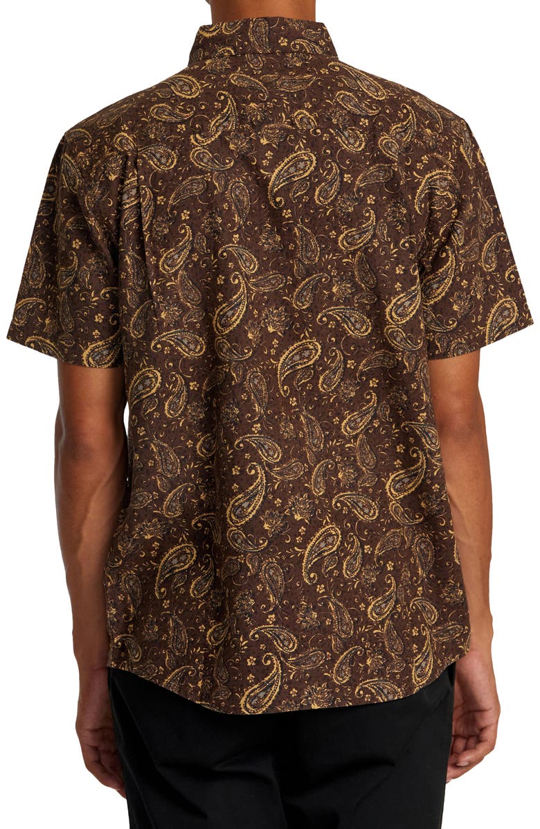 RVCA Rvgazi Floral Short Sleeve Button-Up Shirt, Alternate, color, 