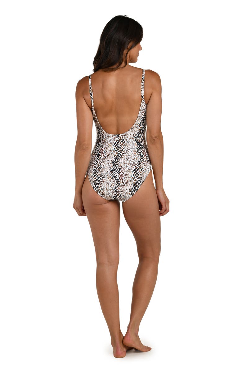 La Blanca Wild Whispers One-Piece Swimsuit, Alternate, color, Taupe