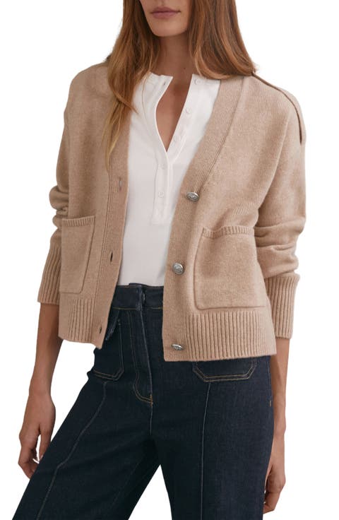 Maya V-Neck Wool-Blend Cardigan