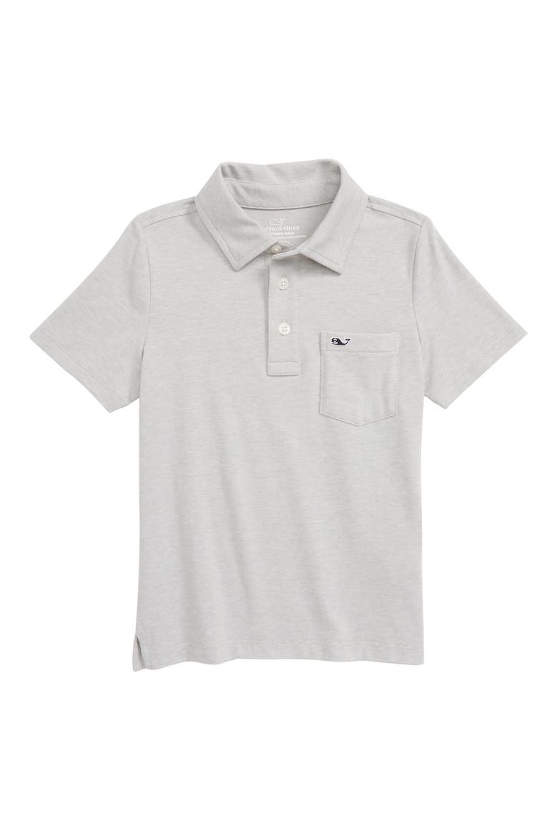 Edgartown Polo, Main, color, MONUMENT GREY