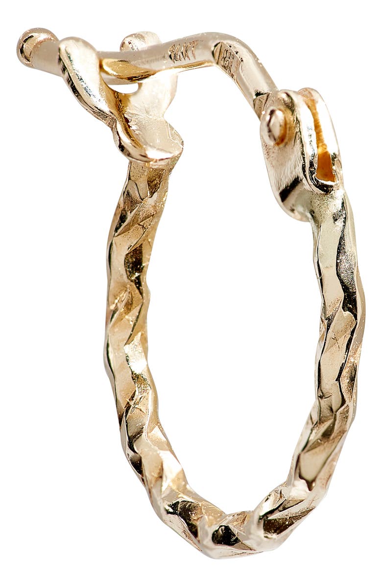 Bony Levy 14K Gold Textured Twisted Hoop Earrings, Alternate, color, 