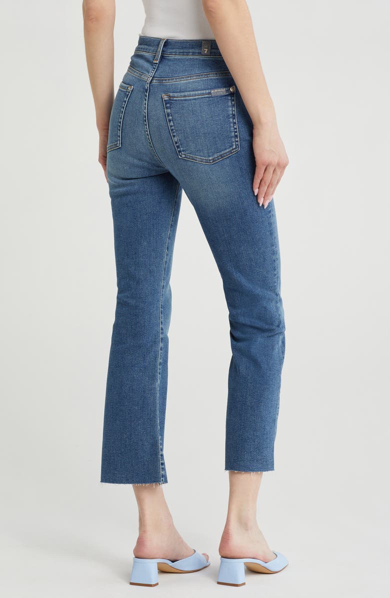 7 For All Mankind High Waist Crop Slim Kick Flare Jeans, Alternate, color, Felicity