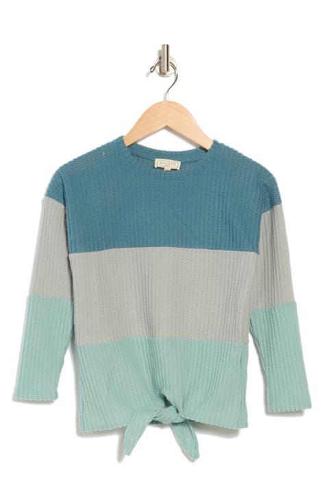 Kids' Waffle Knit Long Sleeve Top (Big Kid)