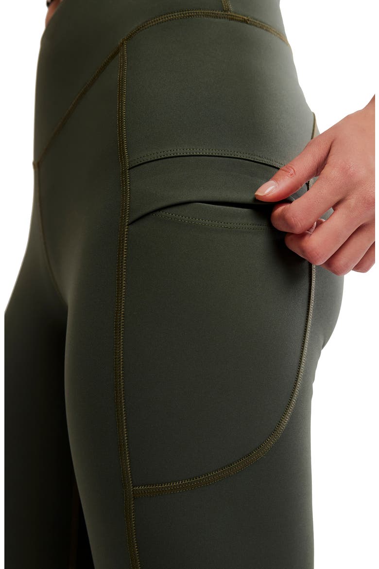 Landslide Flare Leg Performance Leggings, Alternate, color, IVY