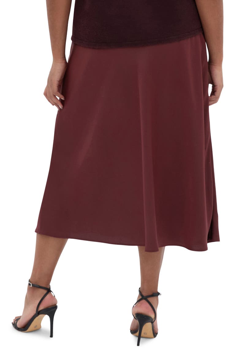 Miranda Midi Skirt, Alternate, color, CHOCOLATE CHERRY