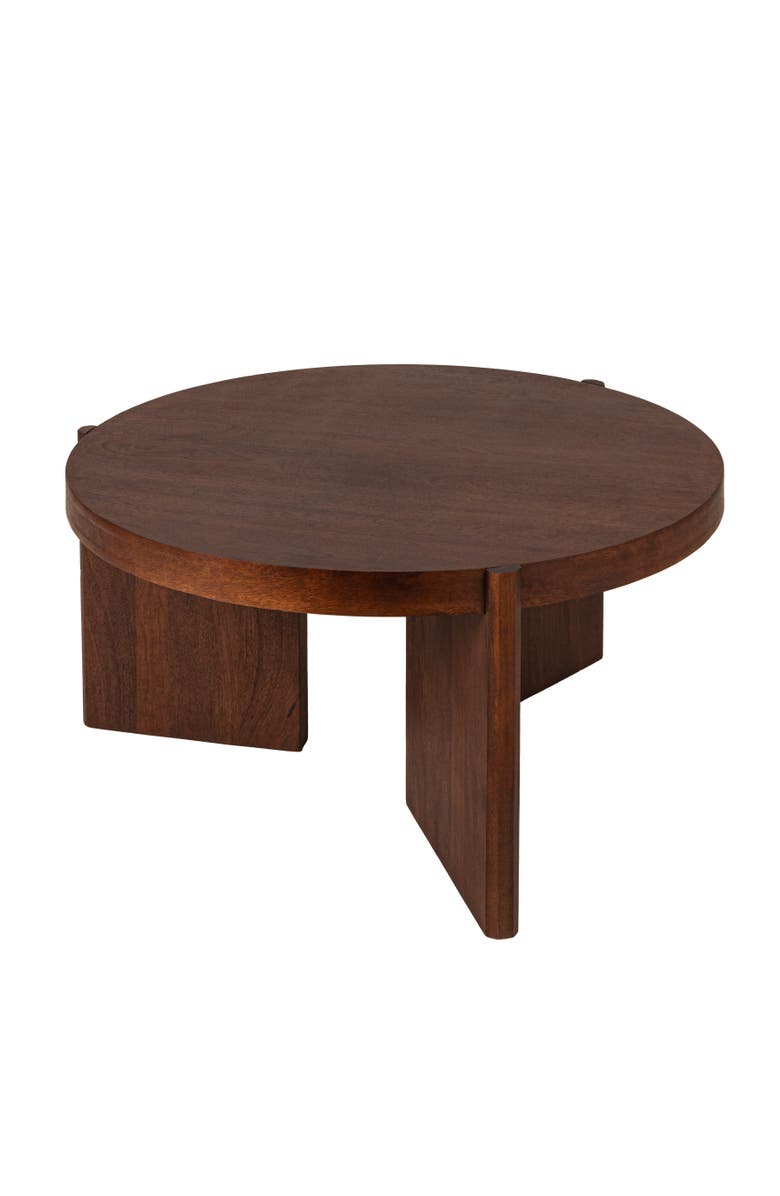 Olive Grove Round Coffee Table, Main, color, Brown