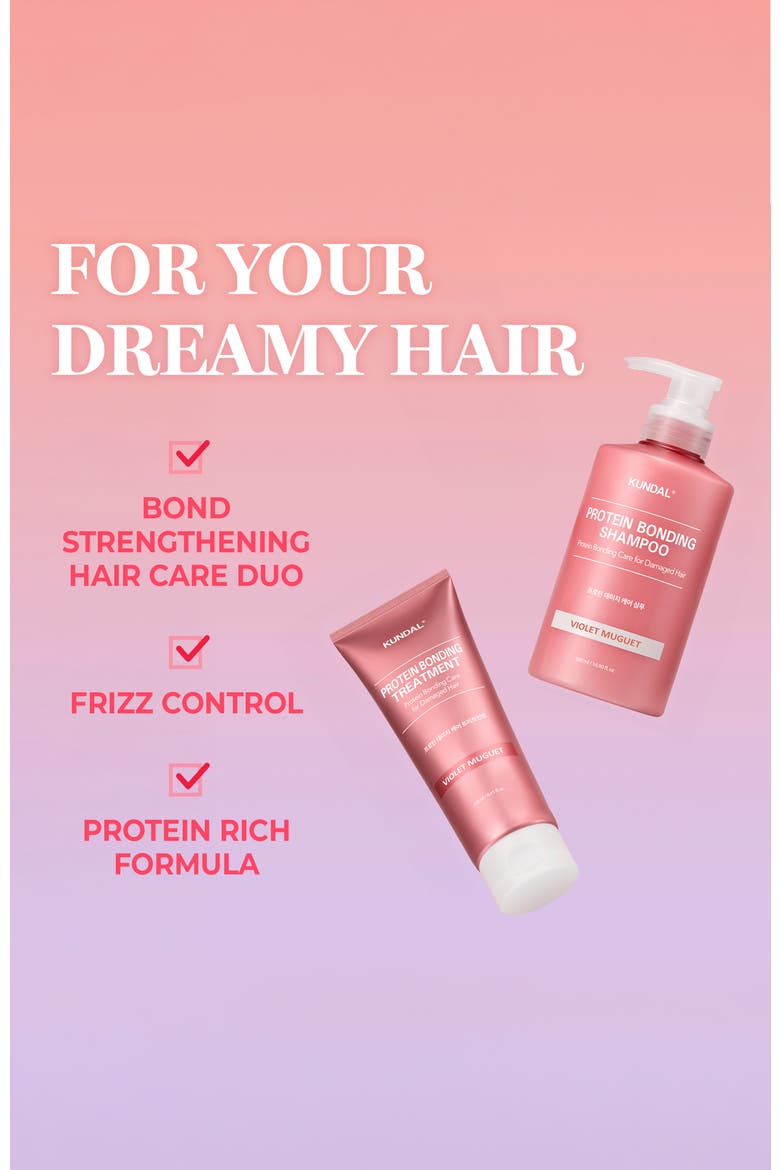 Protein Bonding Care Shampoo + Treatment Duo - Violet Muguet, Alternate, color, pink