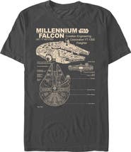 Star Wars: A New Hope Men's Star Wars A New Hope Corellian Freighter  Graphic T-Shirt