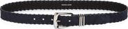 Veronica Beard Whipstitch Suede Belt