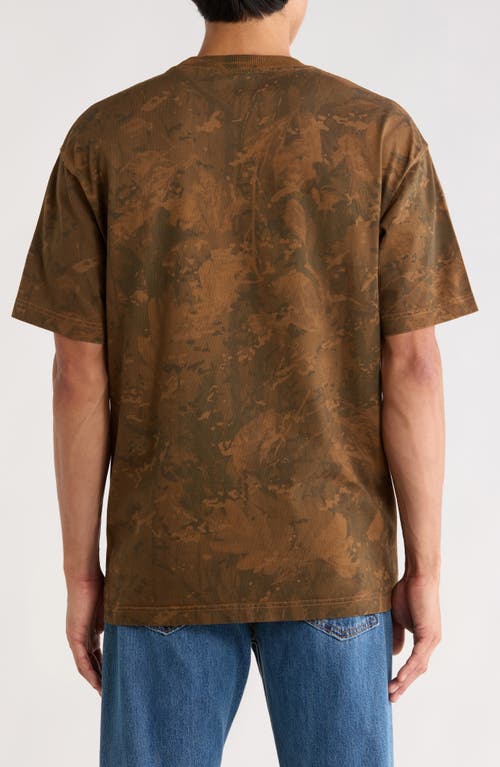 Carhartt Work In Progress Camo Combi Organic Cotton T-shirt In Brown