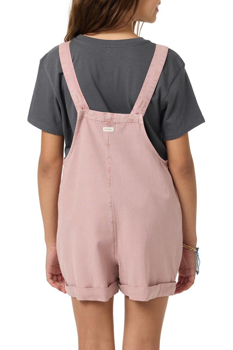 Kids' Starlette Cotton & Linen Romper, Alternate, color, ORCHID