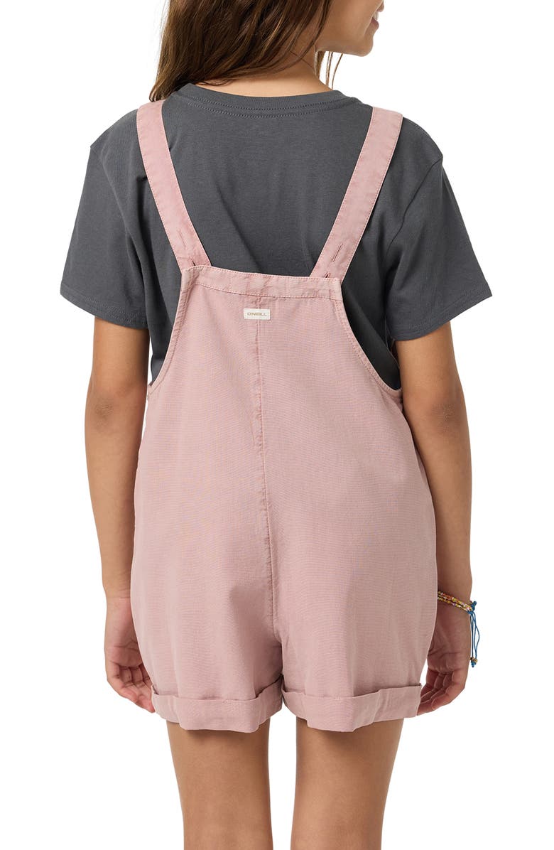 O'Neill Kids' Starlette Cotton & Linen Romper, Alternate, color, Orchid