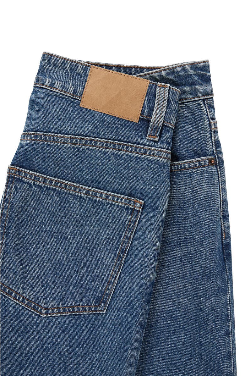 Cotton On 91 High Waist Straight Leg Jeans, Alternate, color, Harbour Blue Rip