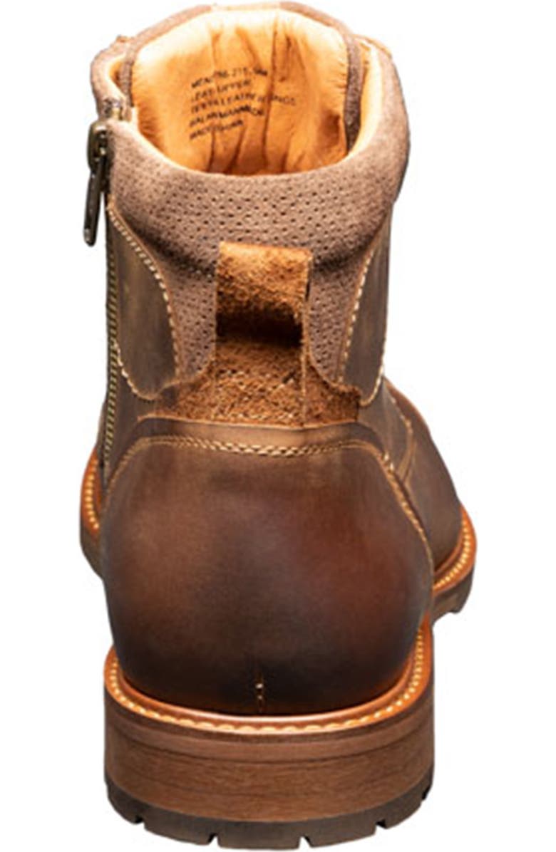 Florsheim Chalet Leather Cap Toe Boot, Alternate, color, Brown Ch