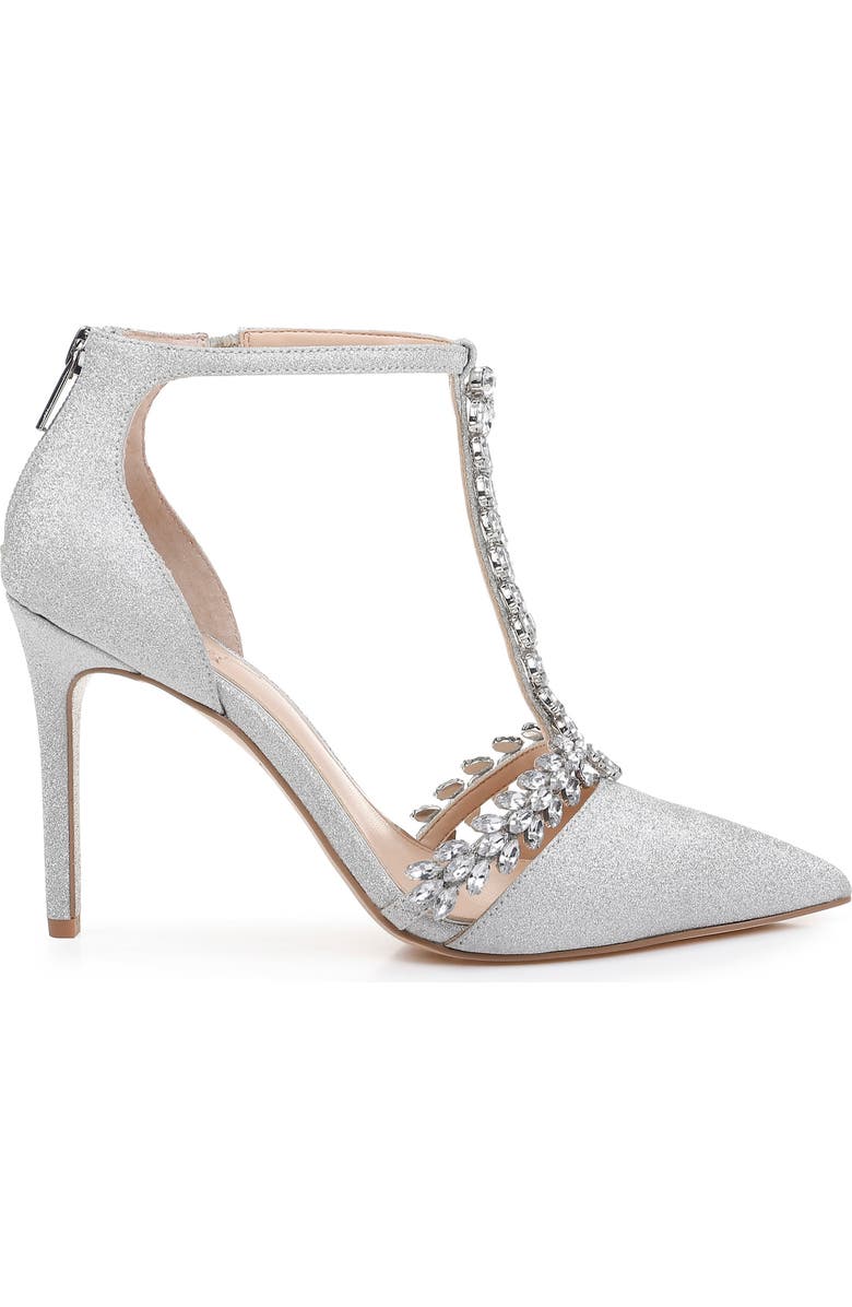 Jewel Badgley Mischka Meena Crystal Embellished T-Strap Pump, Alternate, color,