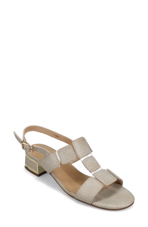 Hatty Metallic Slingback Sandal (Women)