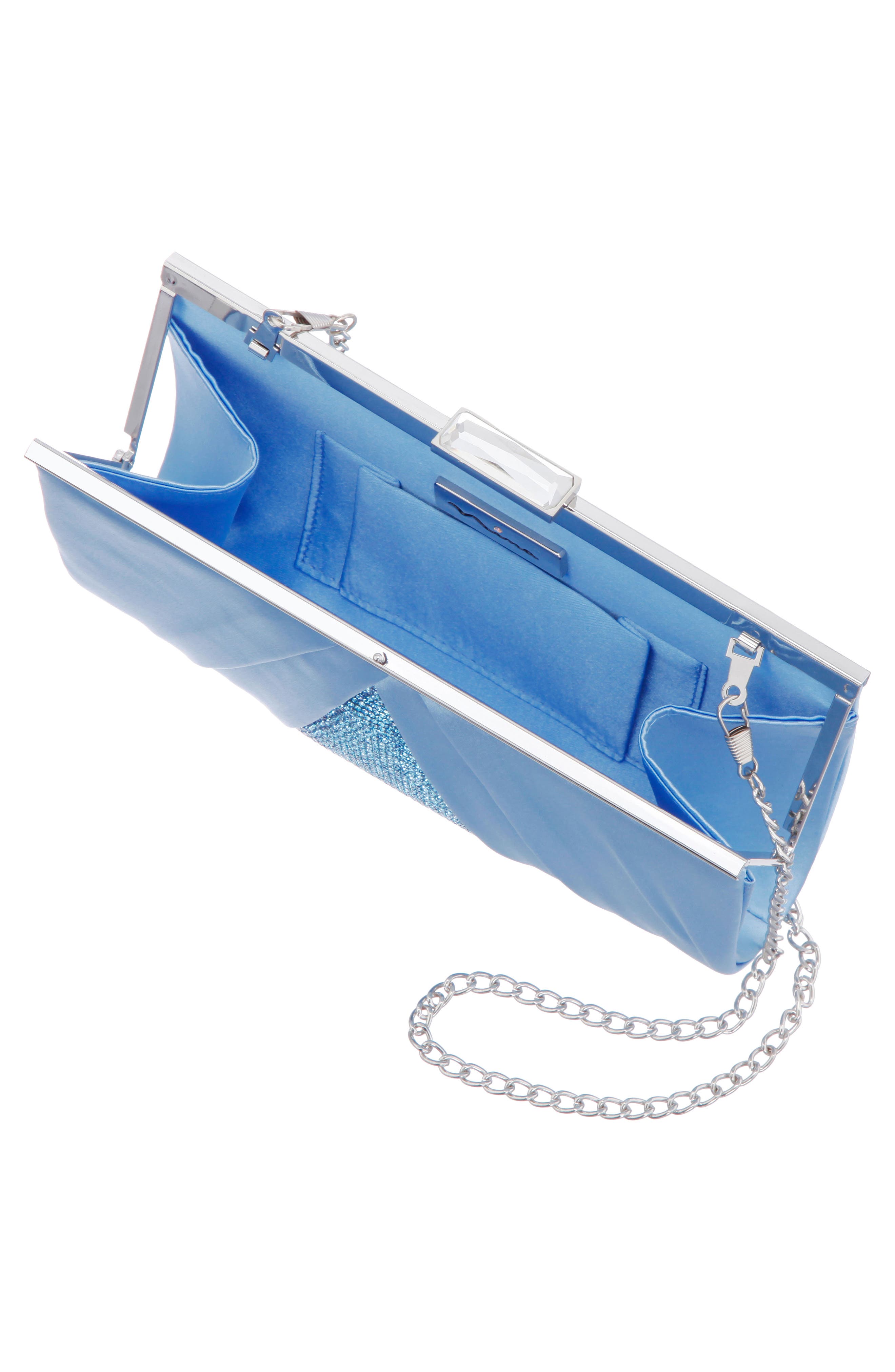 Ophelia Frame Clutch, Alternate, color, SKY BLUE