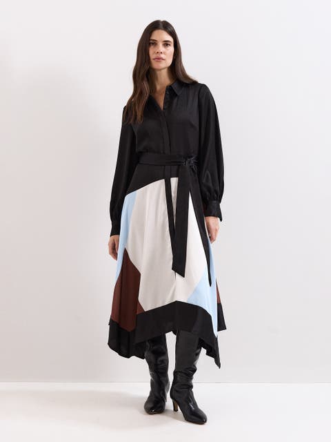 Samalie Satin Hanky Dress